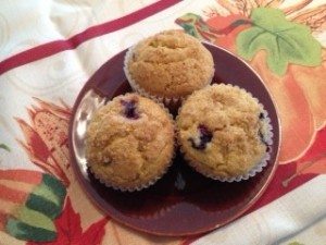 blueberry pumpkin muffins