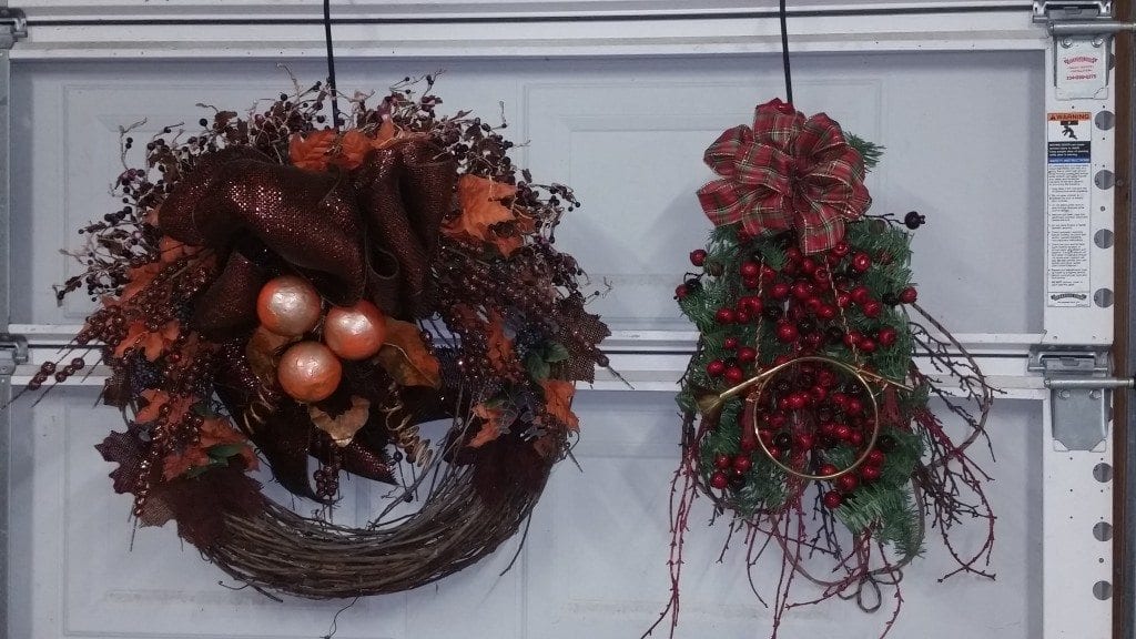 Wreaths at craft day