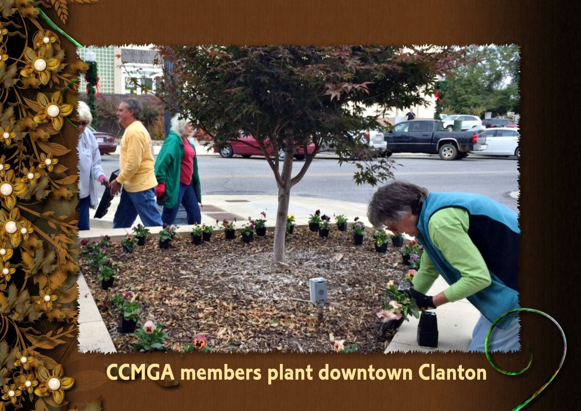 CCMGA members planting Clanton