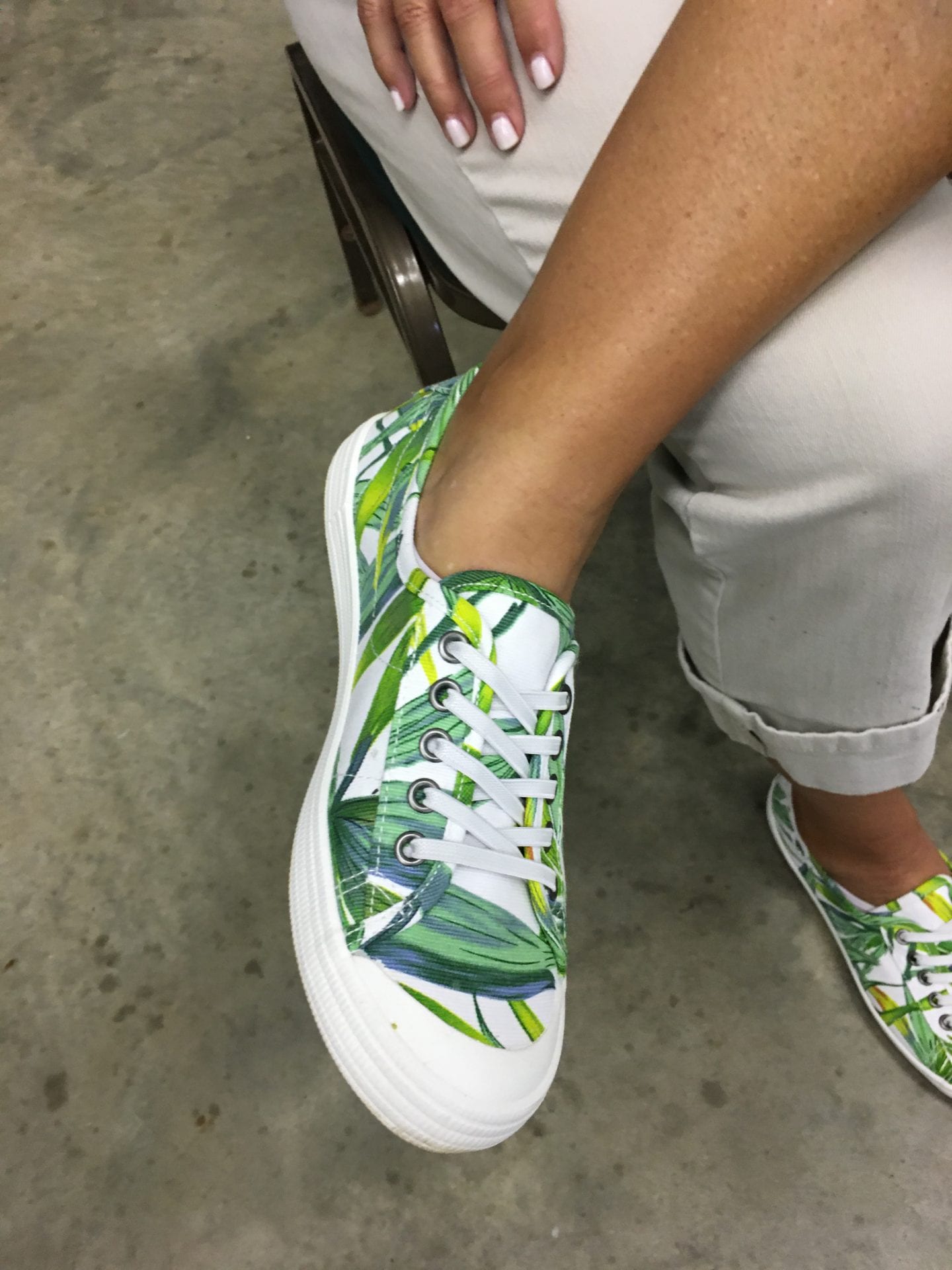 Shoes with Herbs on them