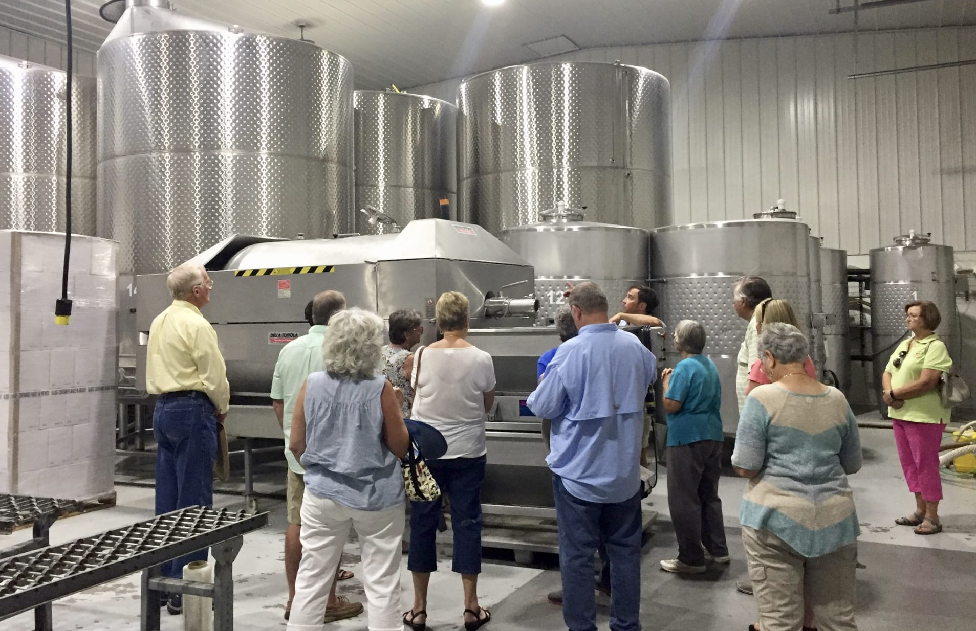 MG’s learning about wine making process