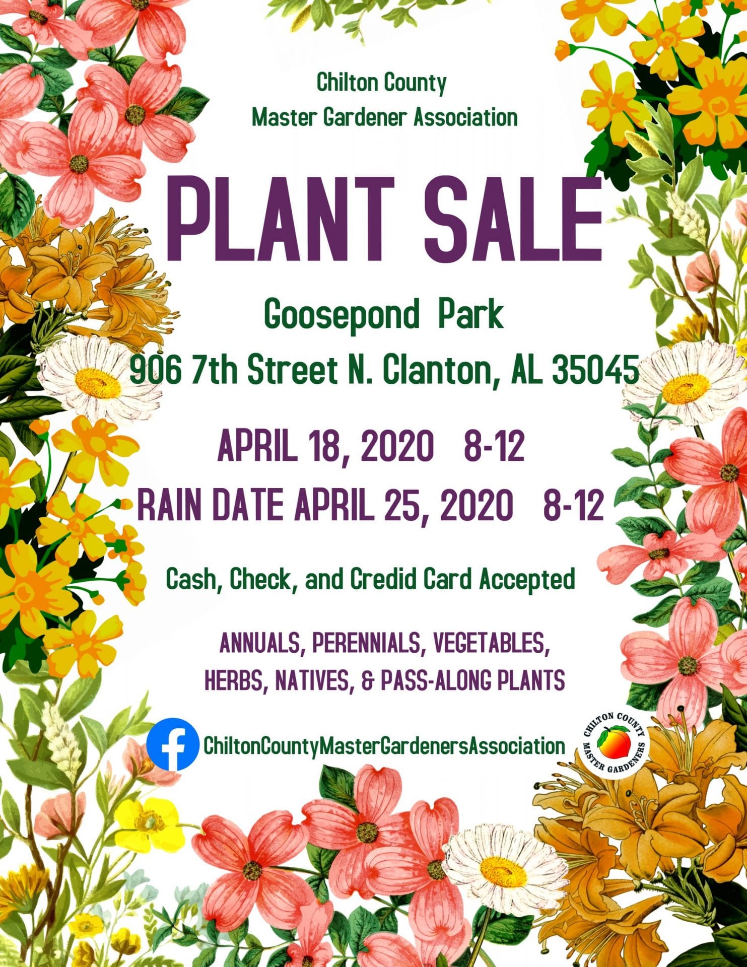2020 Spring plant sale